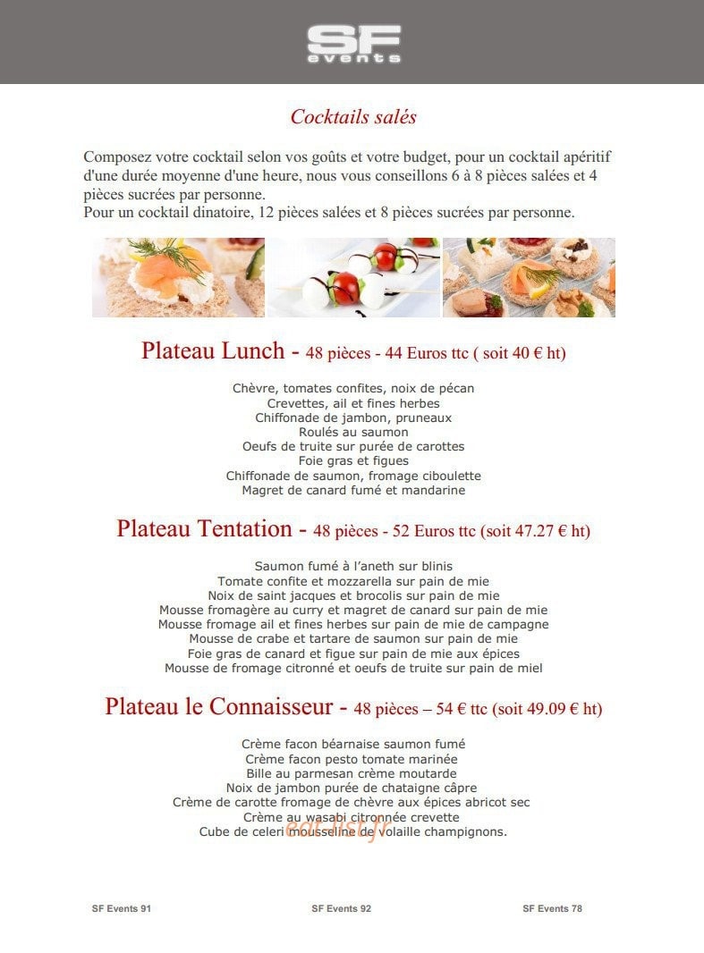 SF Events — carte page 12