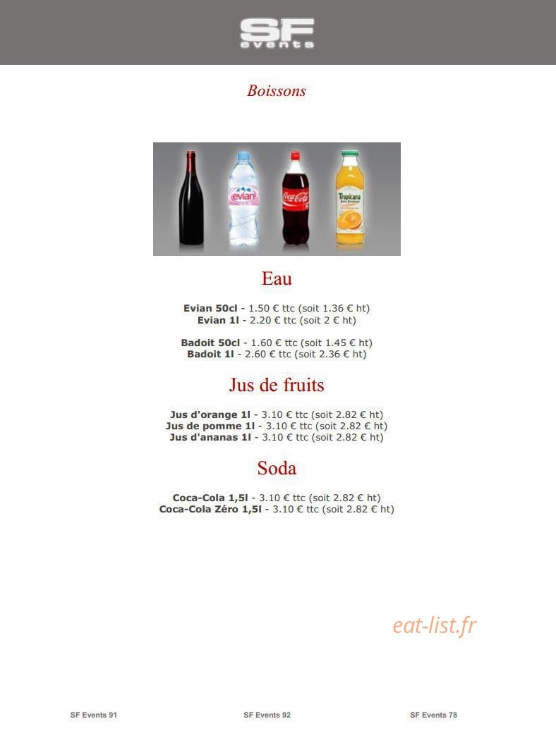 SF Events — carte page 20