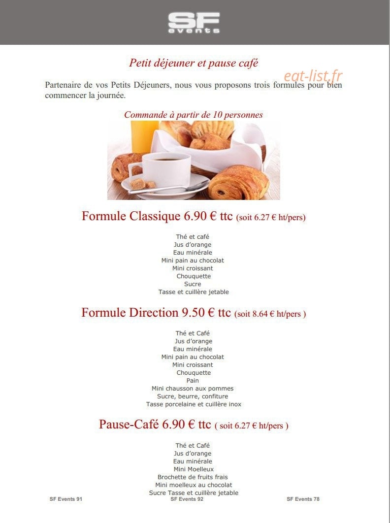 SF Events — carte page 1