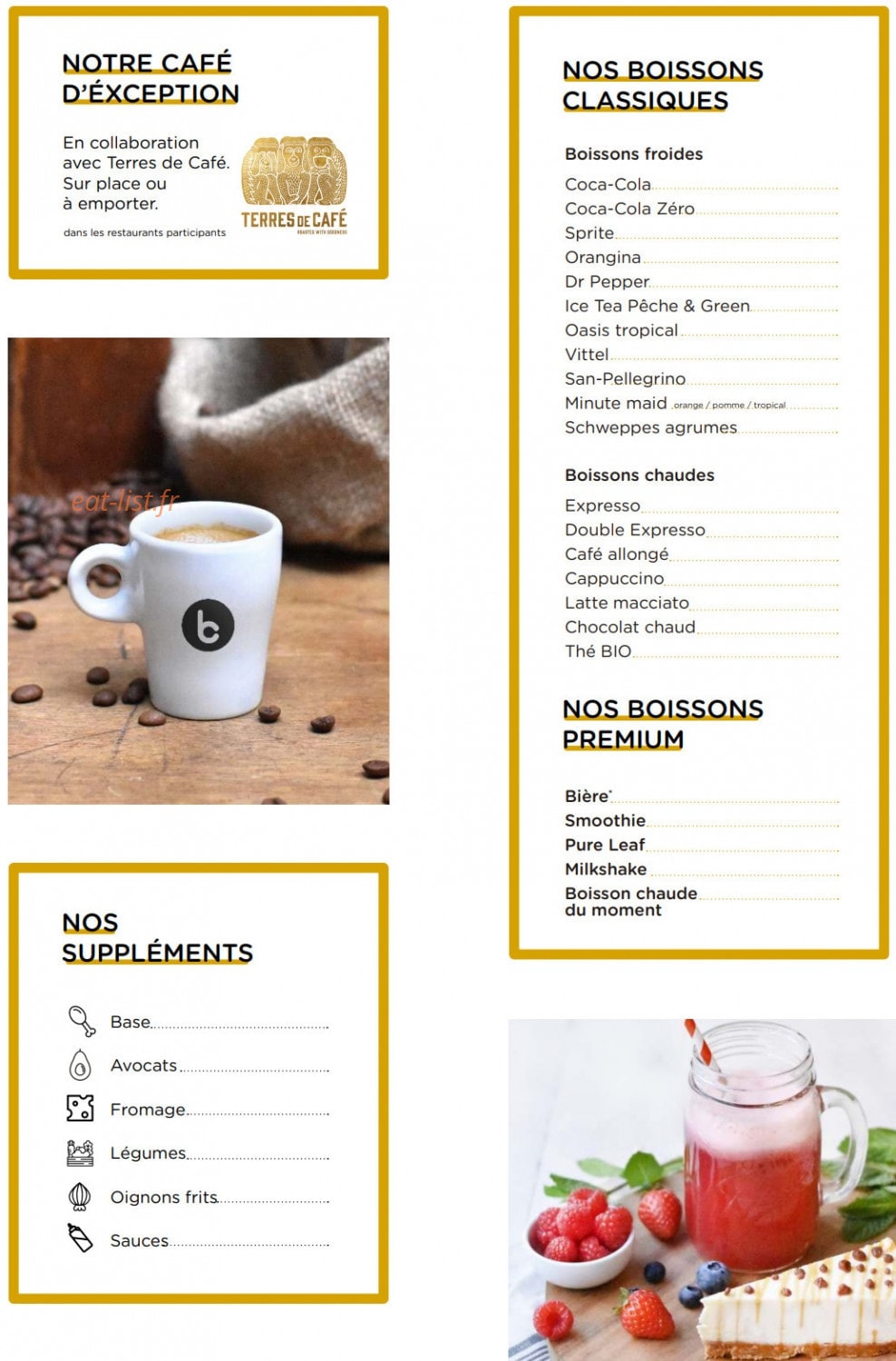 Bagel Corne — carte page 2
