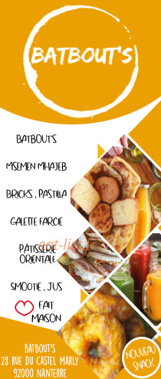 Batbout's — carte page 1