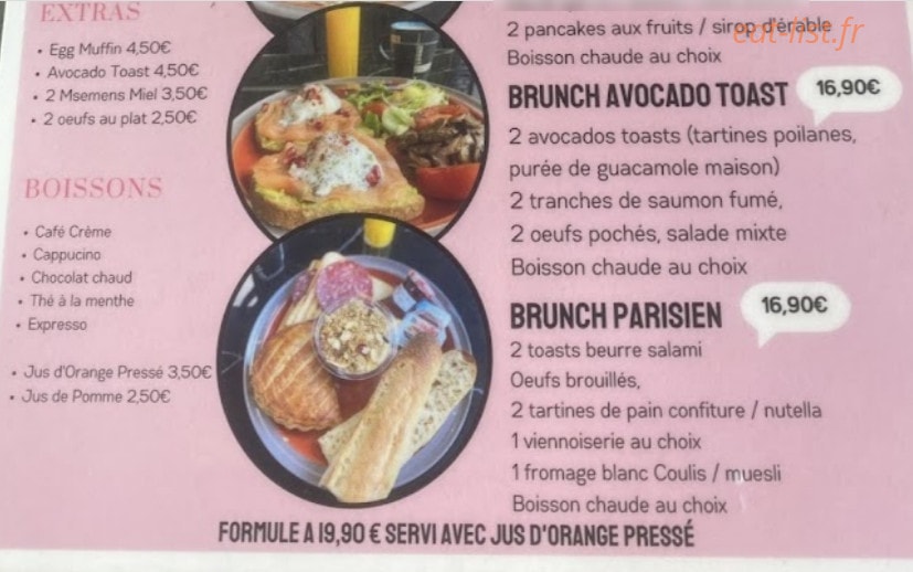 Brunch & Cakes — carte page 2