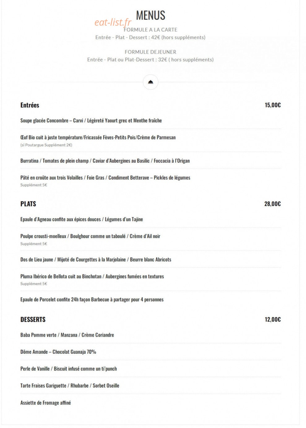 Cabane — carte page 1