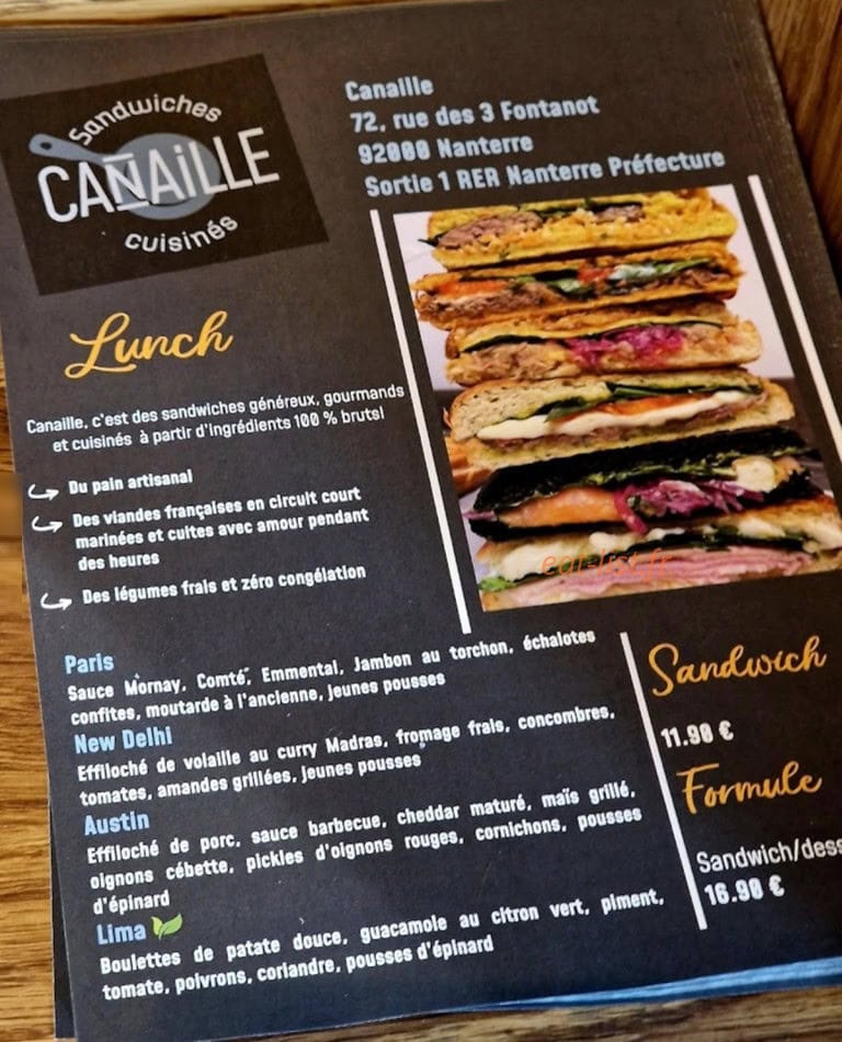 Canaille — carte page 1