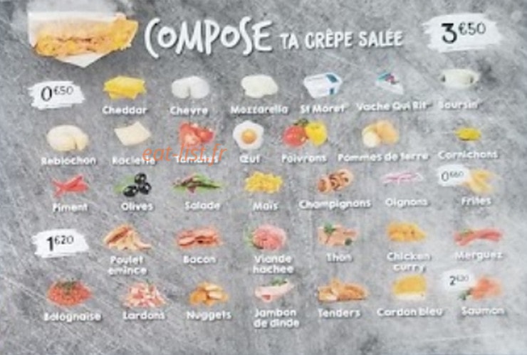 Crêp'n Street — carte page 2