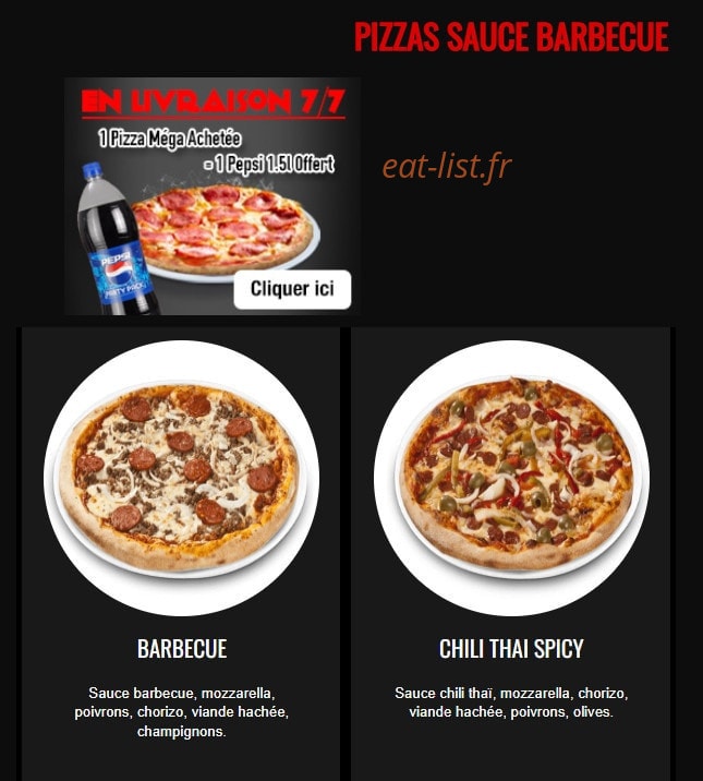 Dream Pizza — carte page 6