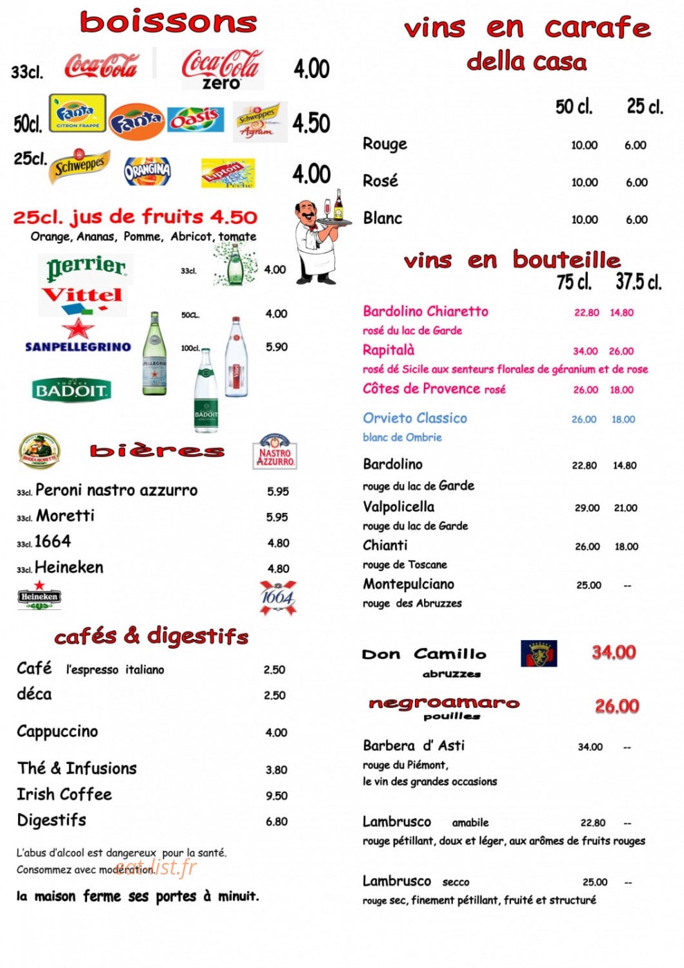 Fellini — carte page 2