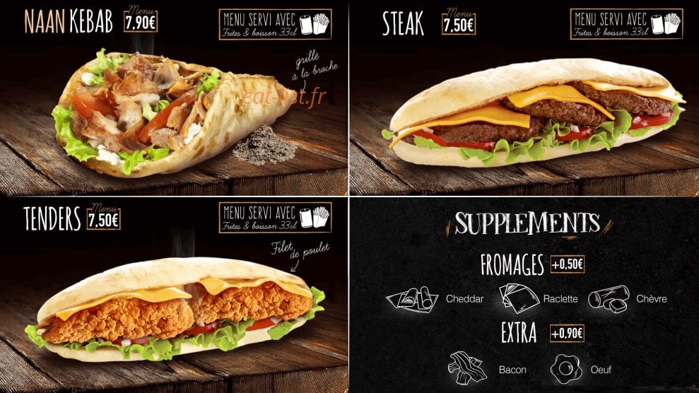 Food Court — carte page 5