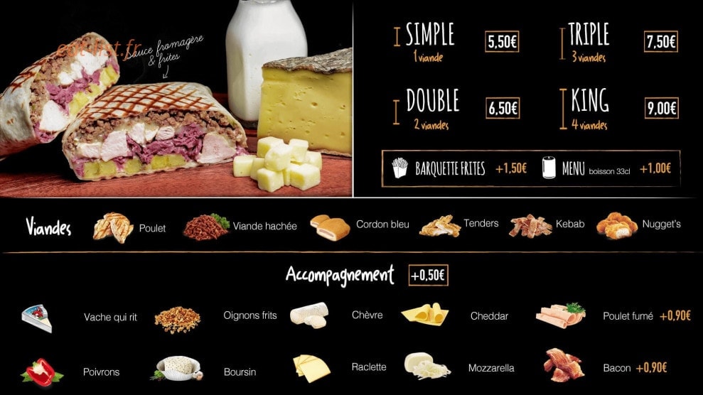 Food Court — carte page 3