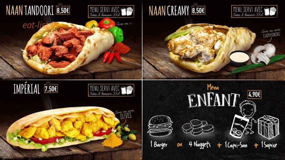 Food Court — carte page 8