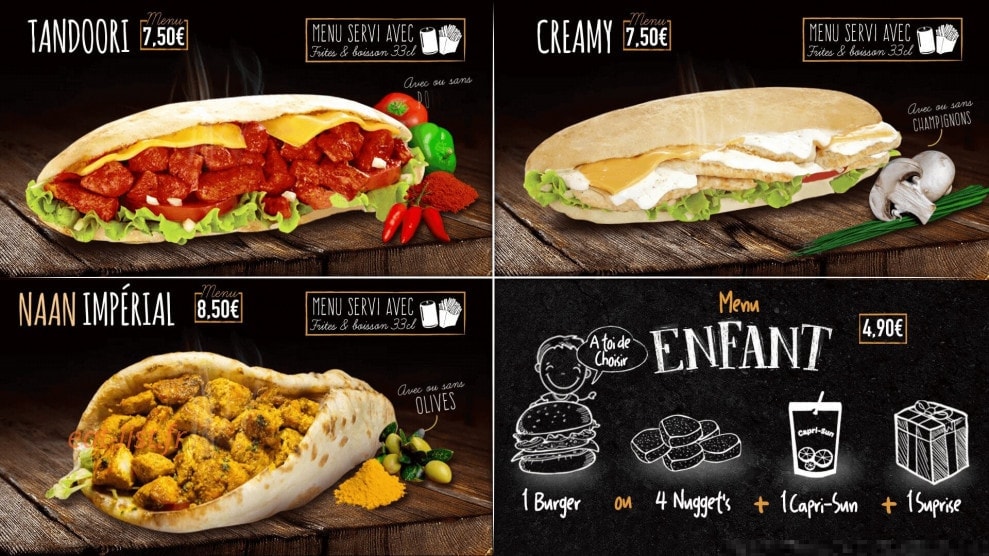 Food Court — carte page 7