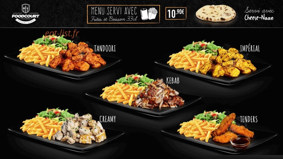 Food Court — carte page 4