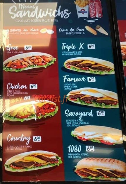 Food Station — carte page 2