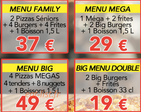 Fresh Pizza Burger — carte page 4