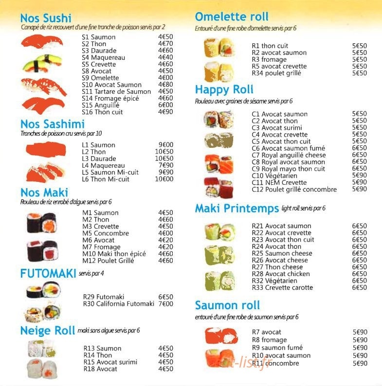 He Sushi — carte page 2