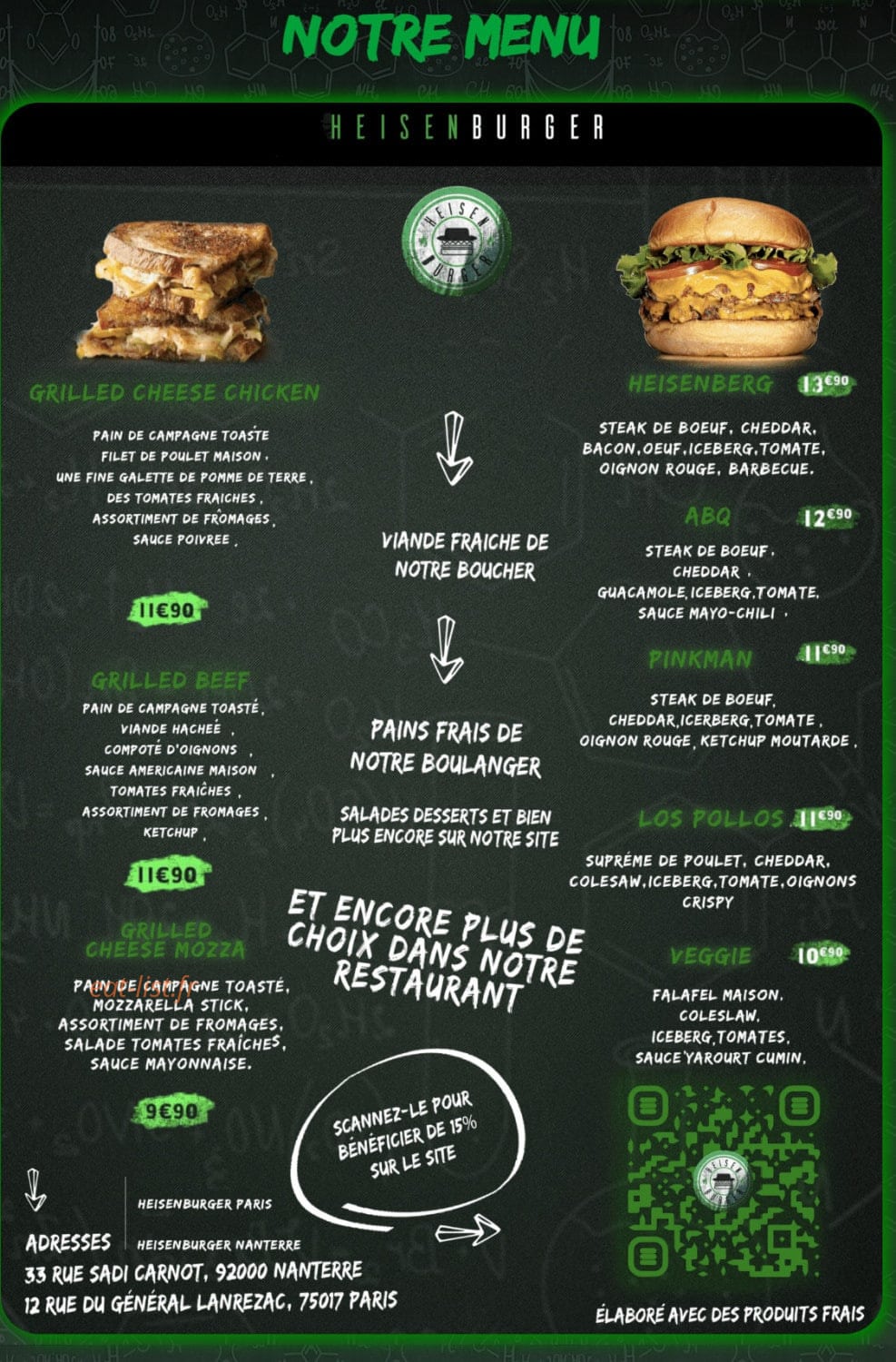 Heisenburger — carte page 1