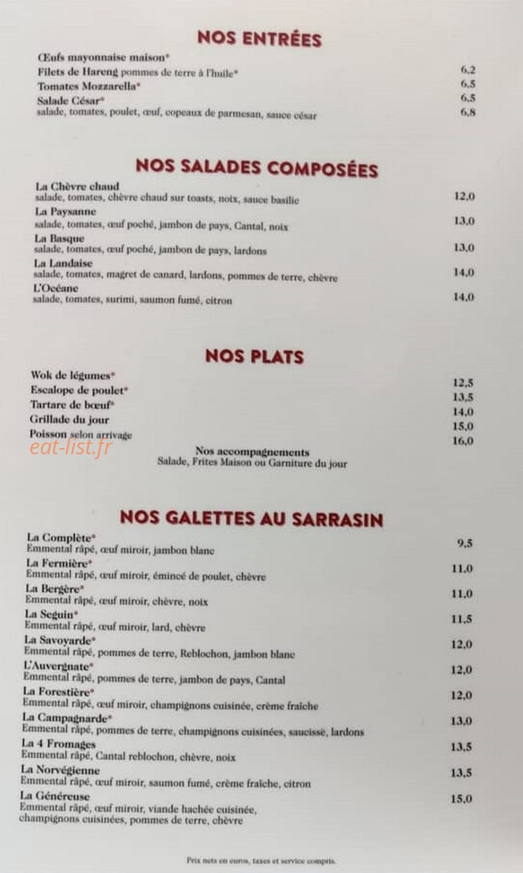 L'Escale — carte page 1