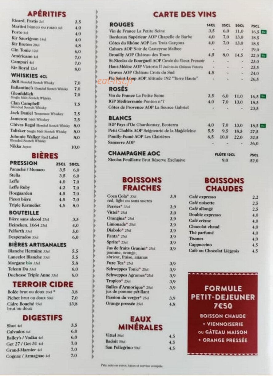 L'Escale — carte page 4