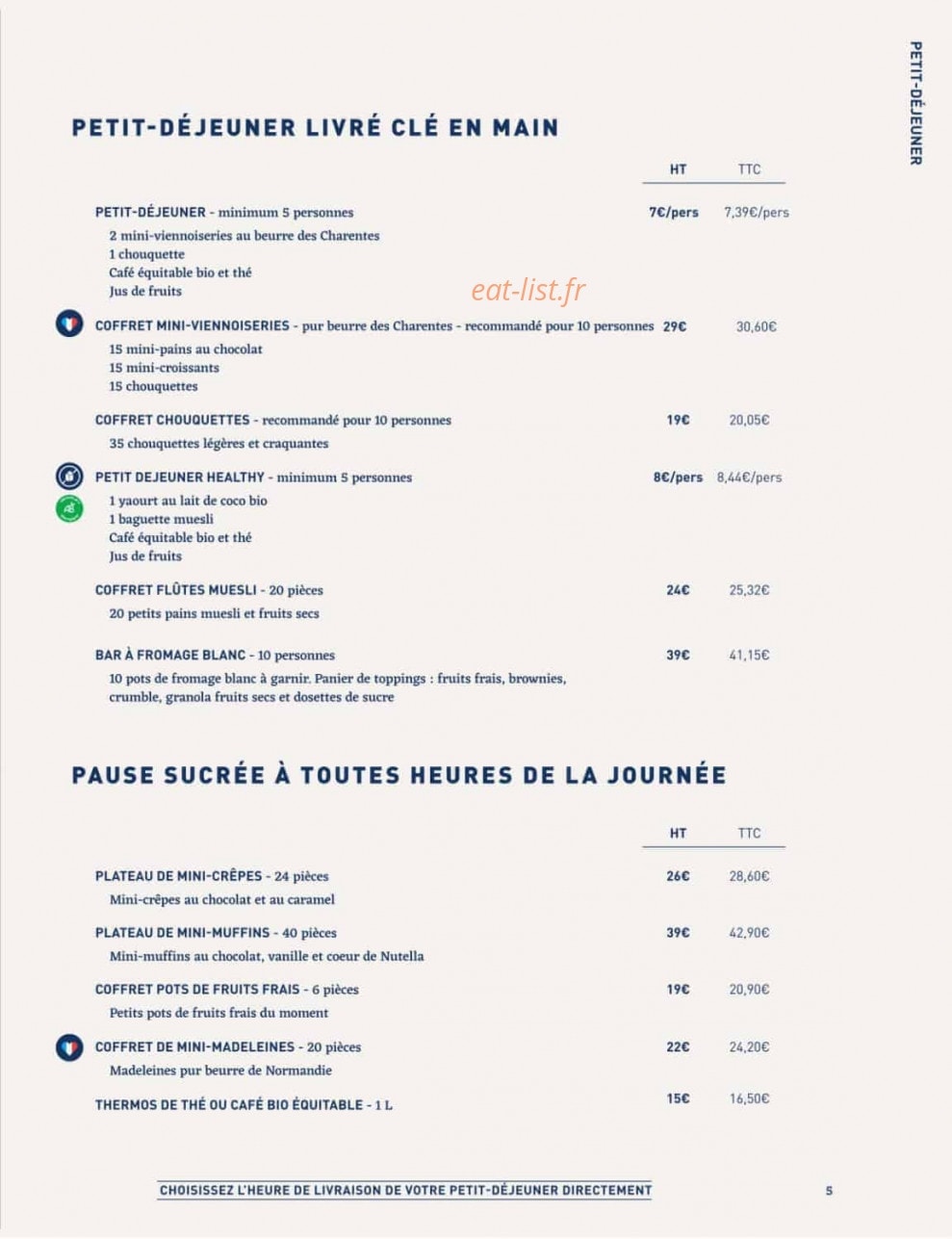 La Famille Finest Lunch — carte page 3