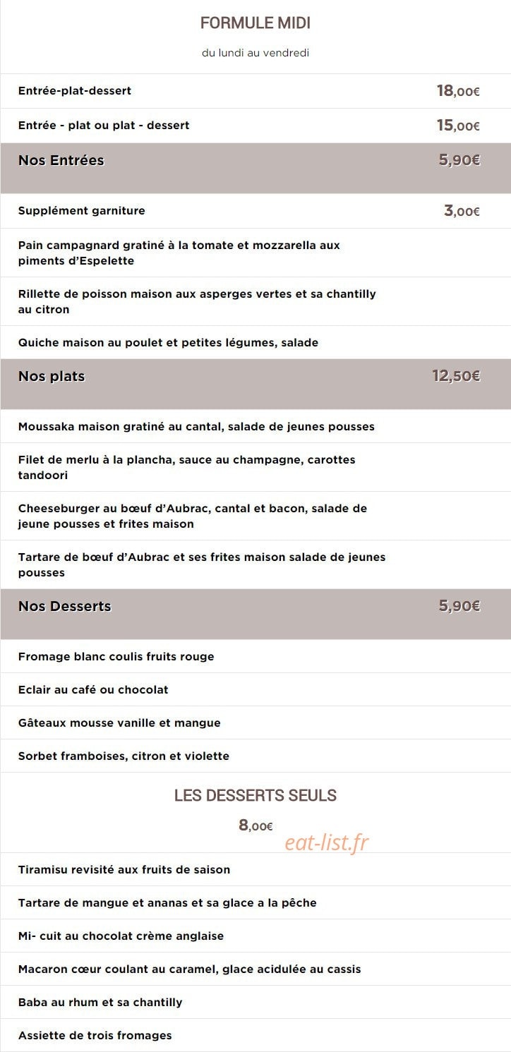 La Villa D'Aubrac — carte page 3