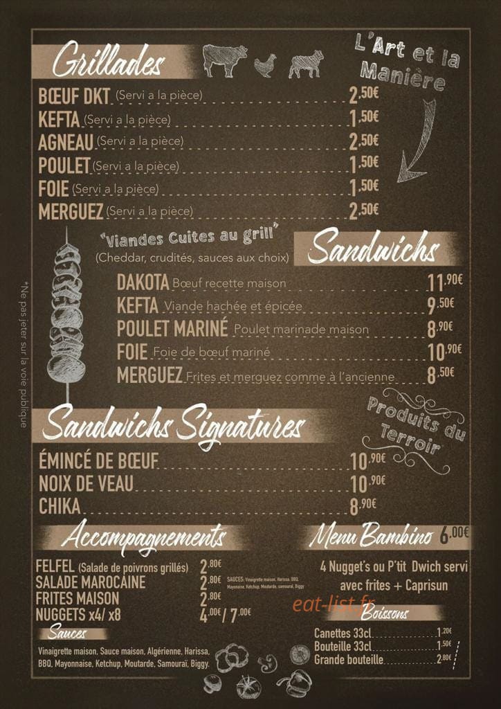 Le Dakota — carte page 1