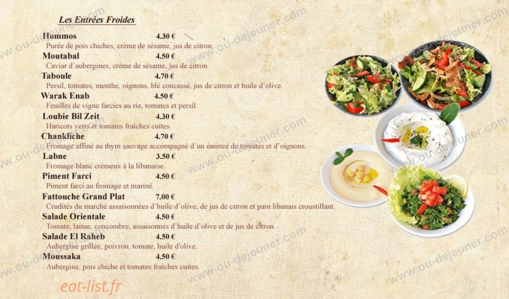 Le Royal Liban — carte page 1