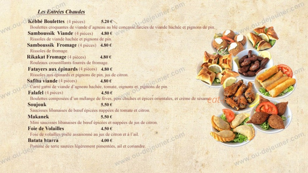 Le Royal Liban — carte page 2