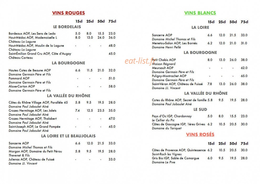 Le Sancerre — carte page 2