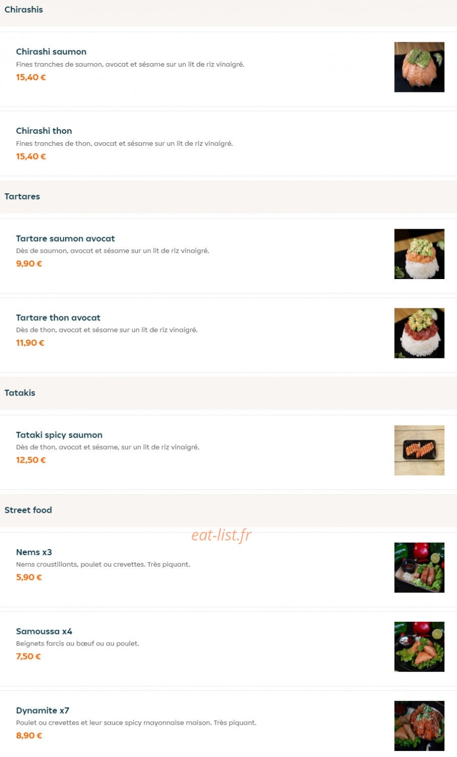 Nem Shop — carte page 4