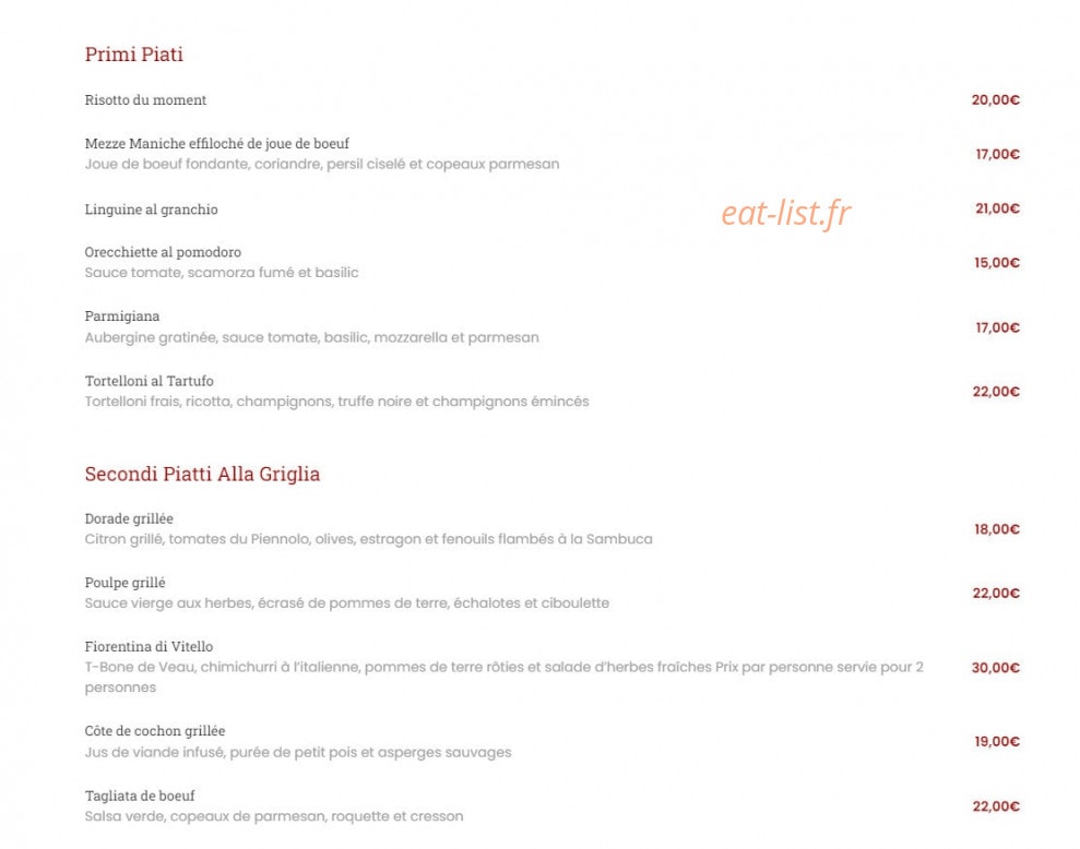 Noccio — carte page 2