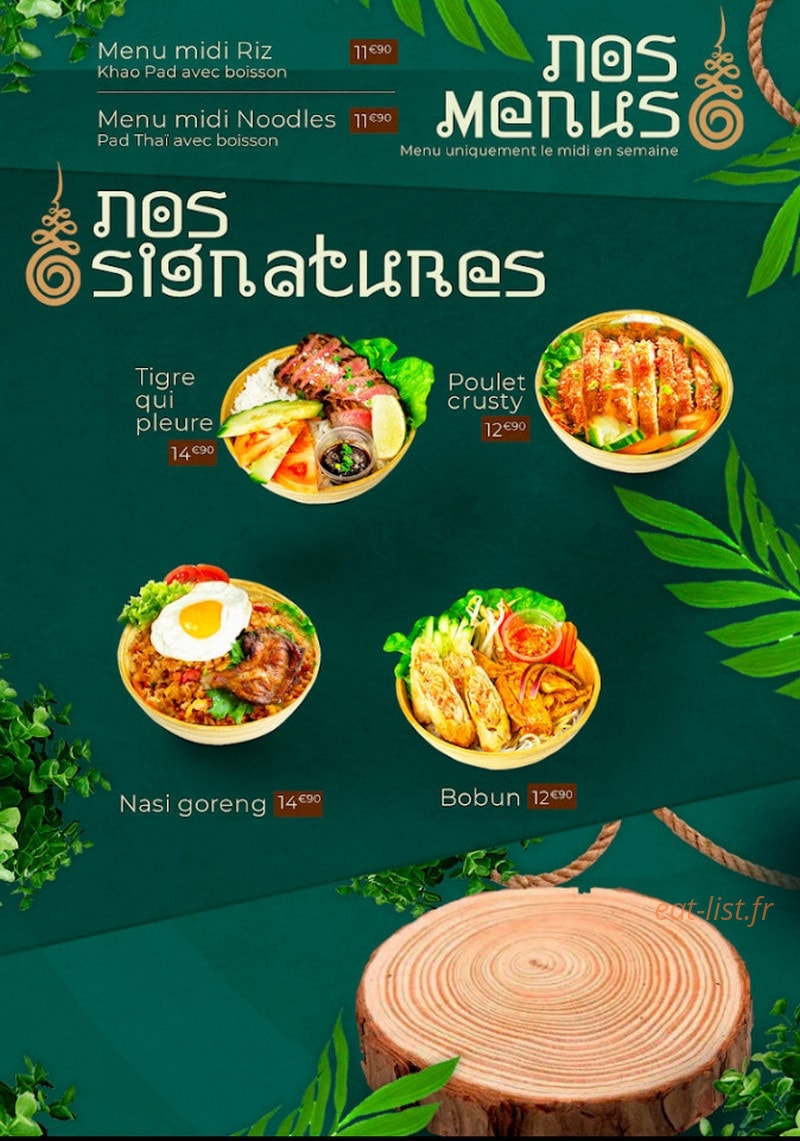 O Baan Thaï — carte page 4