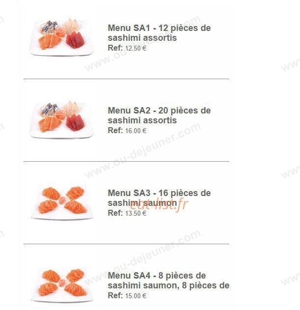 Océan's Sushi — carte page 7
