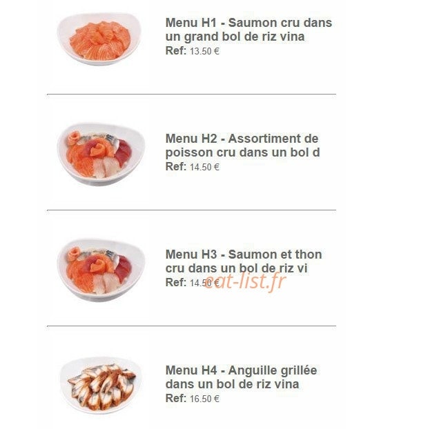 Océan's Sushi — carte page 12