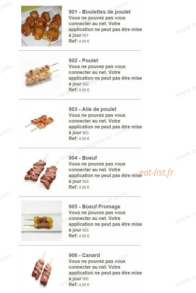 Océan's Sushi — carte page 24