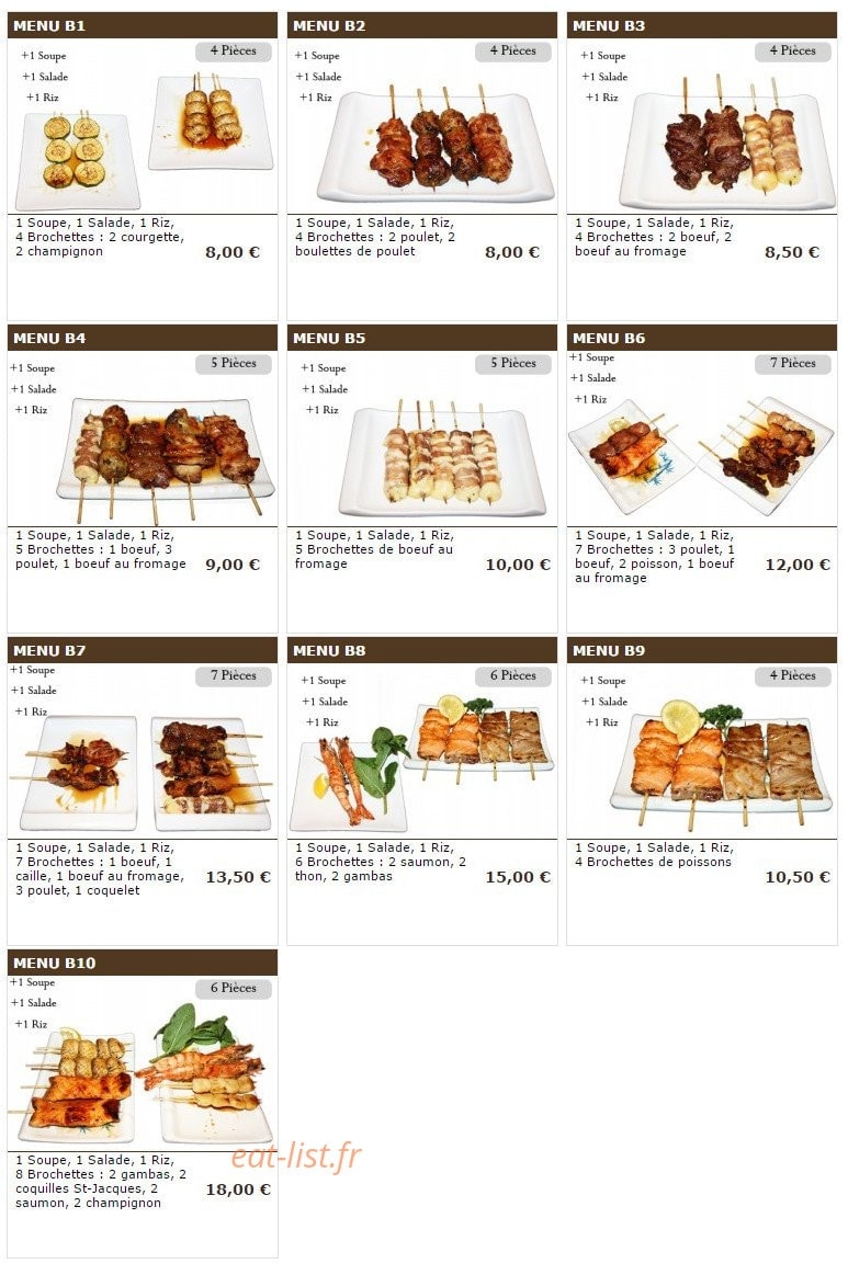 Sushi wako — carte page 5