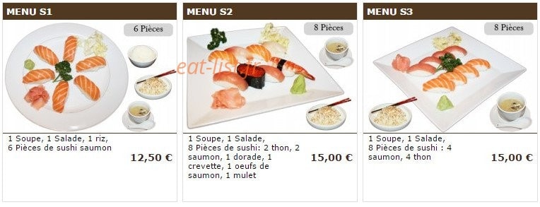 Sushi wako — carte page 6