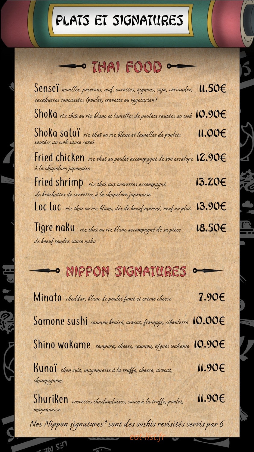 Sushi White — carte page 2
