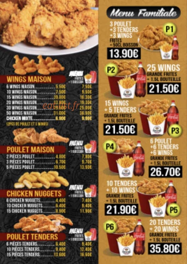 Tacos N Roll — carte page 1