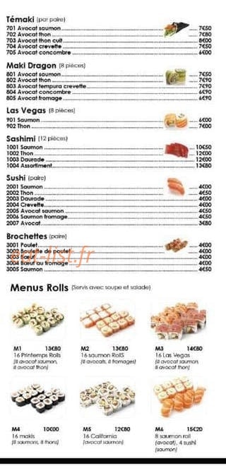 Villa Tokyo — carte page 6