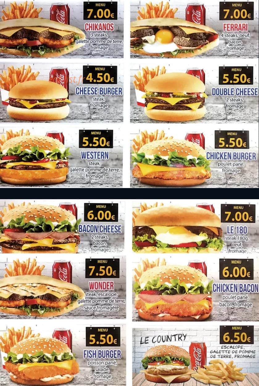 Wonder Food — carte page 4
