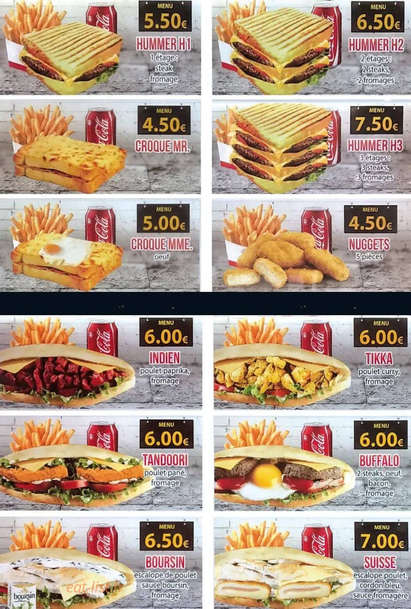 Wonder Food — carte page 3