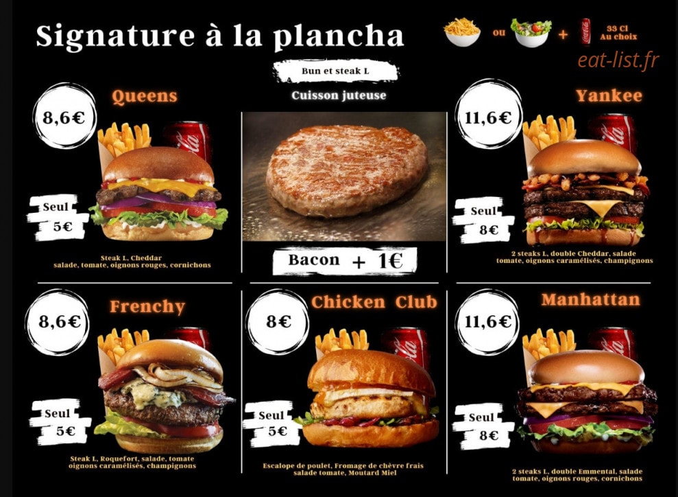 Yankee Burger — carte page 2