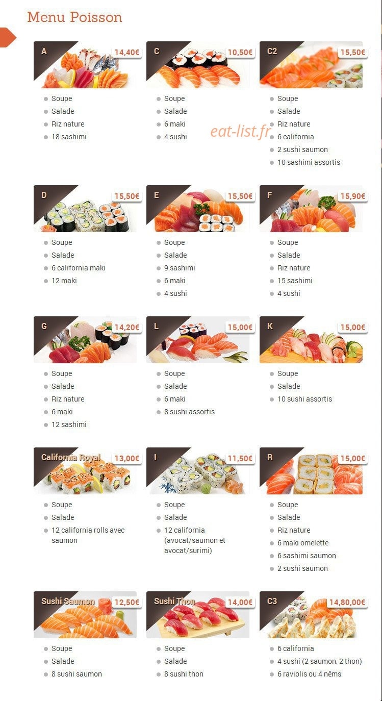 Allo Sushi — carte page 2