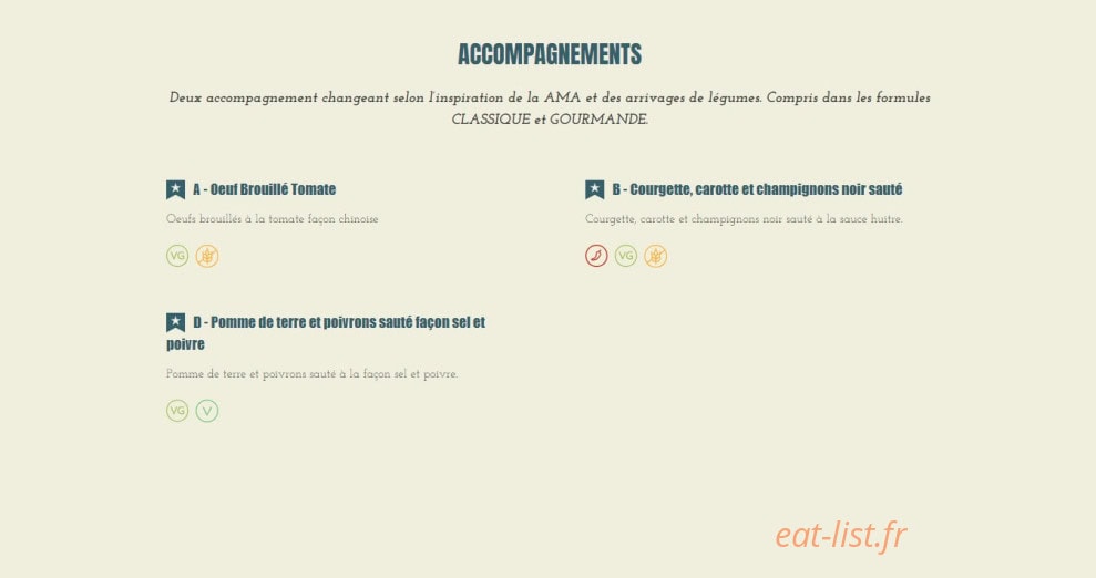 Ama Asian Bistro — carte page 4