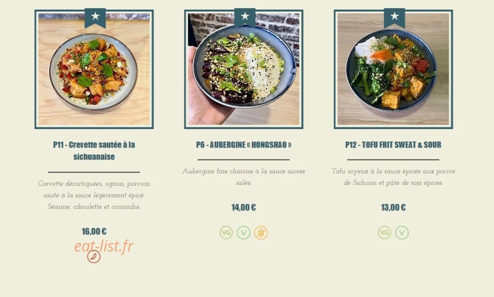 Ama Asian Bistro — carte page 10