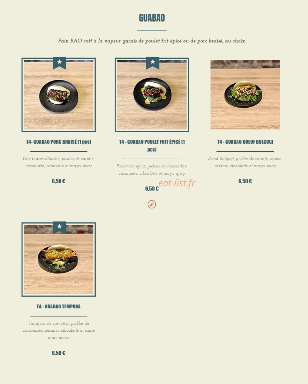 Ama Asian Bistro — carte page 6