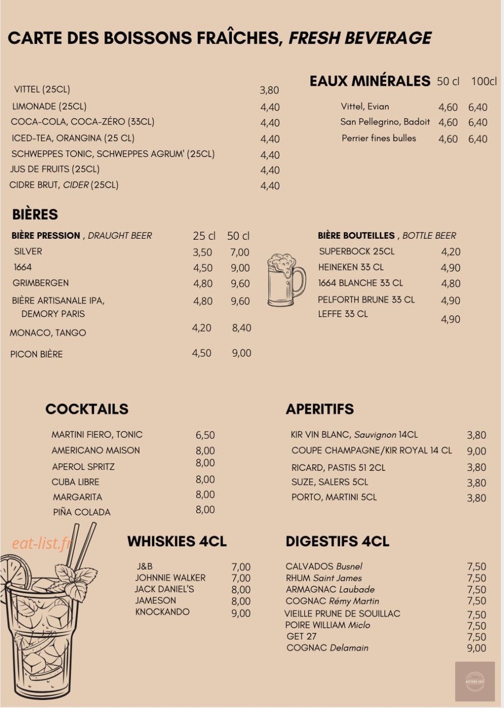 Aveyron Café — carte page 4