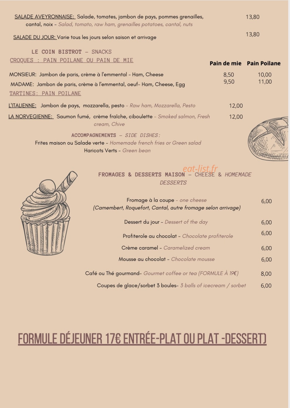 Aveyron Café — carte page 2