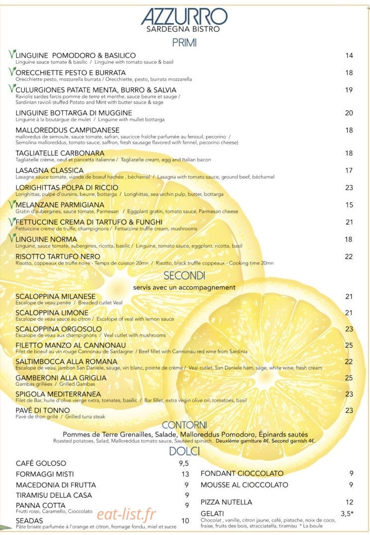 Azzurro — carte page 2