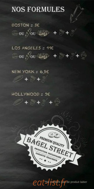 Bagel street — carte page 4